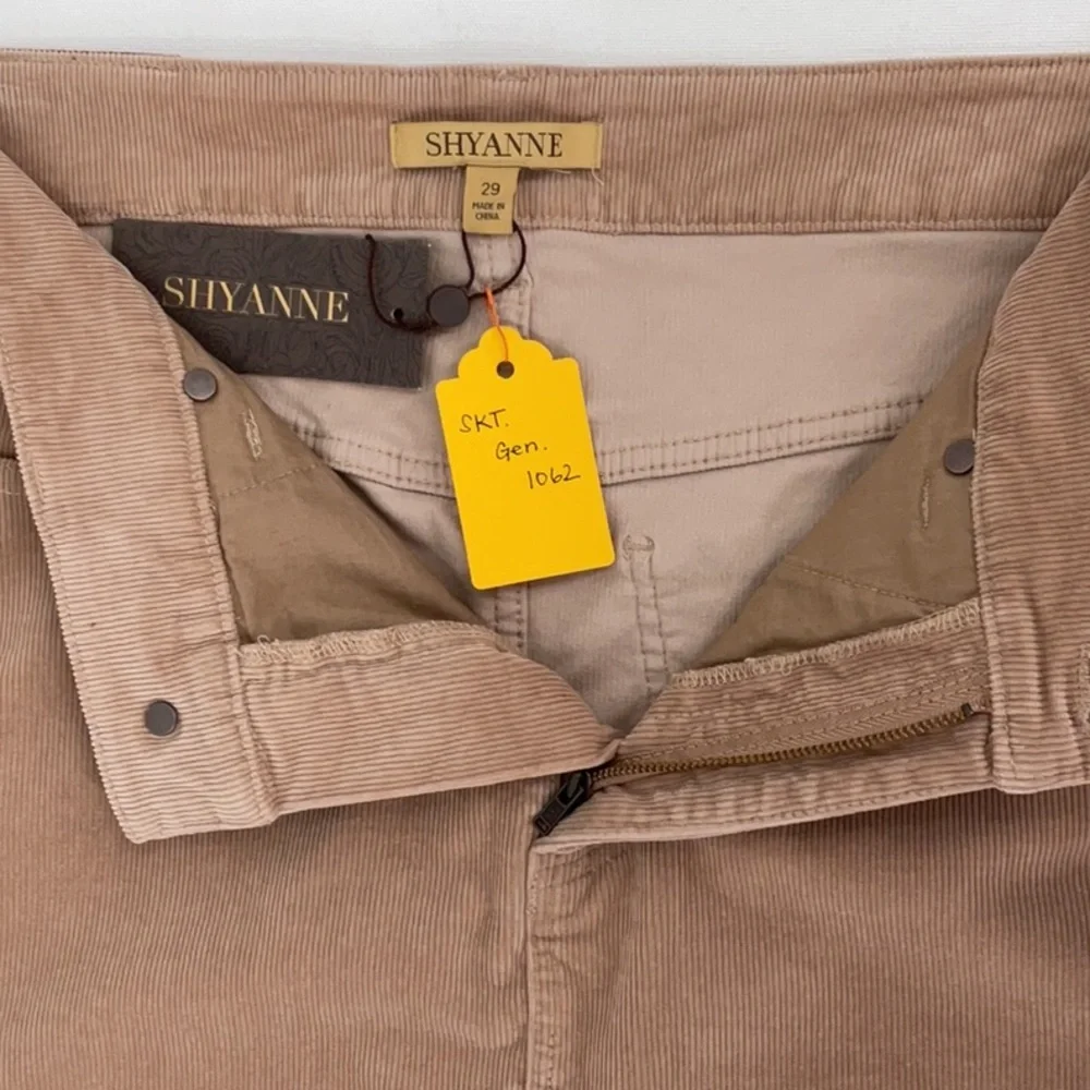 NWT Shyanne Tan Corduroy Skirt Size 29 waist Mid Length Boot Barn - Picture 6 of 7